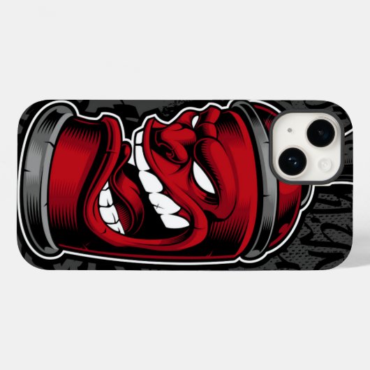 Graffiti Red Spray Can Case | iPhone 14 Case-Mate (Rückseite (Horizontal))