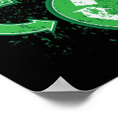 Graffiti Reduce Wiederverwendung Gerecycelt Poster (Ecke)