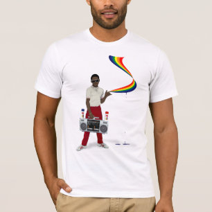 Graffiti-Regenbogen T-Shirt