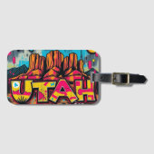 Graffiti-Reise nach Utau Gepäckanhänger (Vorderseite (Horizontal))