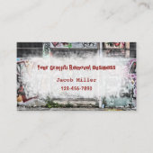 Graffiti Removal Services Kreativ Cool einzigartig Visitenkarte (Vorderseite)