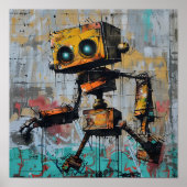 Graffiti Robot Poster (Vorne)