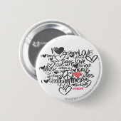 Graffiti-Rosa Button (Vorne & Hinten)