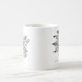 Graffiti-Rosa Kaffeetasse (Mittel)