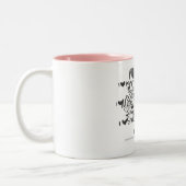 Graffiti-Rosa Zweifarbige Tasse (Links)