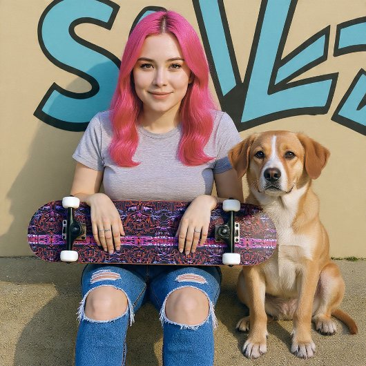 Graffiti-Rose Skateboard