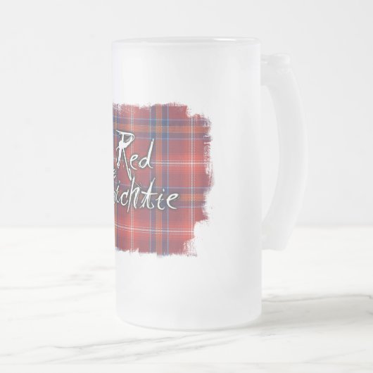 Graffiti rote Lichtie Sammlung Mattglas Bierglas (VorderseiteRechts)