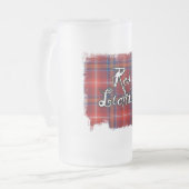 Graffiti rote Lichtie Sammlung Mattglas Bierglas (Vorderseite Links)