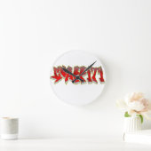 Graffiti Runde Wanduhr (Zuhause)