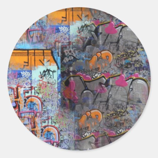 Graffiti Runder Aufkleber (Vorderseite)