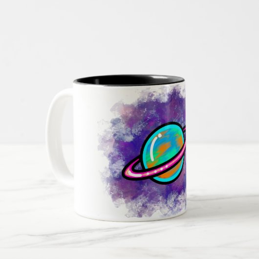 Graffiti Saturn Tasse (Vorderseite Links)