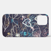 Graffiti Schalkboard Liebe Case-Mate iPhone Hülle (Rückseite (Horizontal))