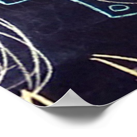 Graffiti Schalkboard Liebe Poster (Ecke)