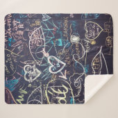 Graffiti Schalkboard Liebe Sherpadecke (Vorderseite (Horizontal))