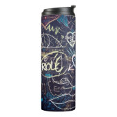 Graffiti Schalkboard Liebe Thermosbecher (Nach links gedreht)