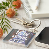 Graffiti-Schlüsselanhänger in New York Schlüsselanhänger (Vorderseite rechts)