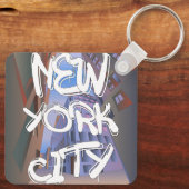 Graffiti-Schlüsselanhänger in New York Schlüsselanhänger (Rückseite)