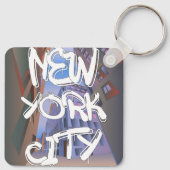Graffiti-Schlüsselanhänger in New York Schlüsselanhänger (Rückseite)