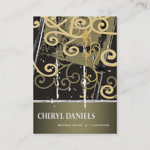 Graffiti-Schmutz-Grafiker-Illustrator Visitenkarte