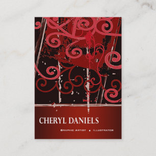 Graffiti-Schmutz-Grafiker-Illustrator Visitenkarte