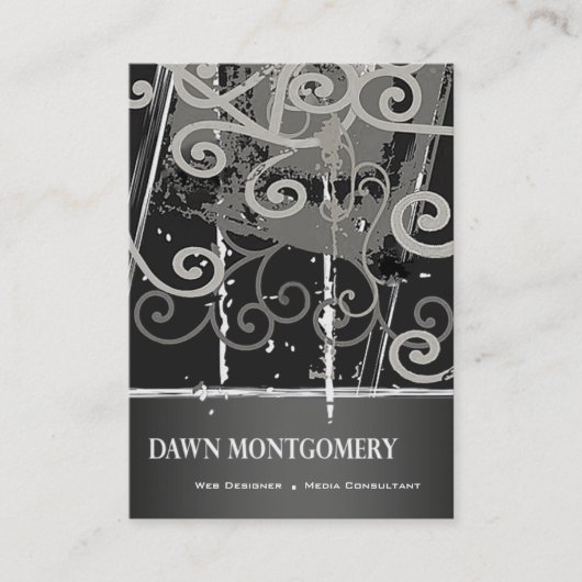 Graffiti-Schmutz-Netz-Designer-Medienberater Visitenkarte (Vorderseite)