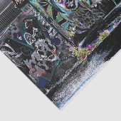 Graffiti Schwarz-weiß Grunge Urban Street Kunst Seidenpapier (Ausschnitt)