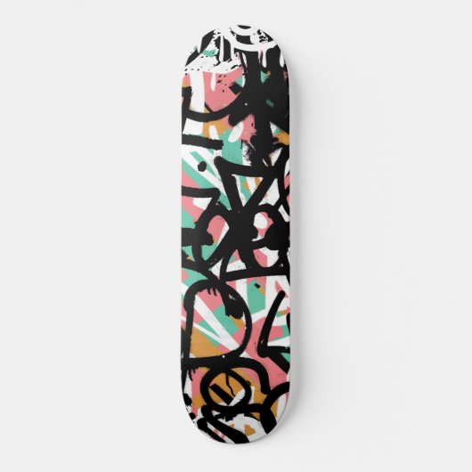 Graffiti Scribbles Skateboard (Vorderseite)