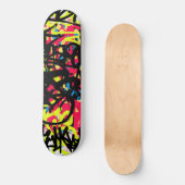 Graffiti Scribbles Skateboard (Vorderseite)