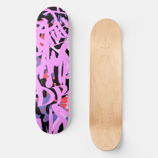Graffiti Scribbles Skateboard (Vorderseite)