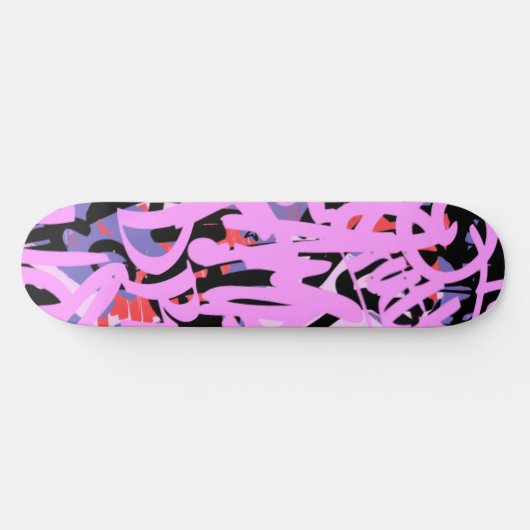 Graffiti Scribbles Skateboard (Horizontal)