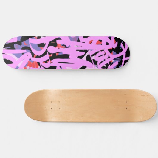 Graffiti Scribbles Skateboard (Horizontal)