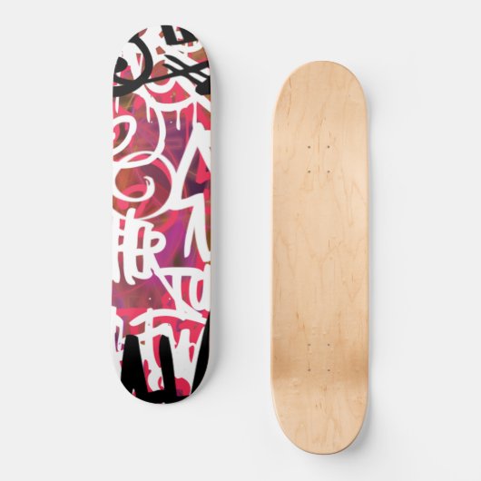 Graffiti Scribbles Skateboard (Vorderseite)
