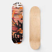 Graffiti Scribbles Skateboard (Vorderseite)