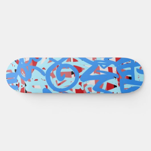 Graffiti Scribbles Skateboard (Horizontal)