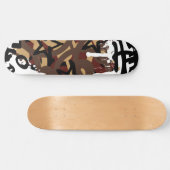 Graffiti Scribbles Skateboard (Horizontal)