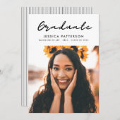 Graffiti Script Graduate Ankündigung (Vorne/Hinten)