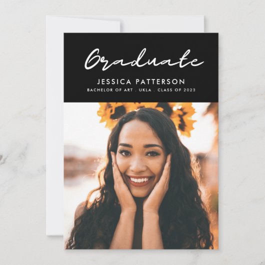 Graffiti Script Graduate Ankündigung (Vorderseite)