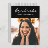 Graffiti Script Graduate Ankündigung (Vorne/Hinten)