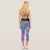 Graffiti-See Capri Leggings (Rückseite)