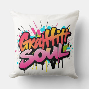 Graffiti-Seele Kissen - Urbane Street Art Hip Hop 