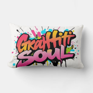 Graffiti-Seele Kissen - Urbane Street Art Hip Hop 