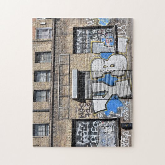 Graffiti Shoreditch Hackney London Großbritannien Puzzle (Vertikal)