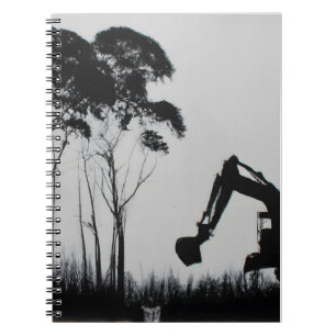 Graffiti Silhouette Kunst Notizblock