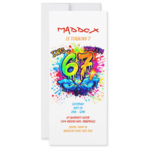 Graffiti Six Seven Birthday Party Trend