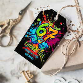 Graffiti Six Seven Kids 7. Geburtstags-Geschenkanh Geschenkanhänger