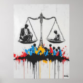 Graffiti-Skala der Ungleichheit - Städtische Prote Poster (Vorne)