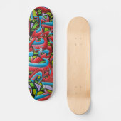 Graffiti-Skate-Brett Skateboard (Vorderseite)