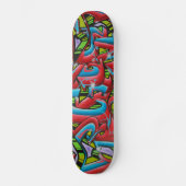 Graffiti-Skate-Brett Skateboard (Vorderseite)