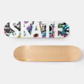 Graffiti SKATE Design Skateboard (Horizontal)