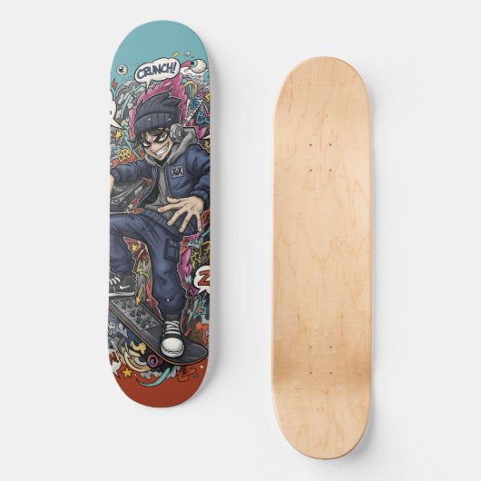 Graffiti Skateboard (Vorderseite)